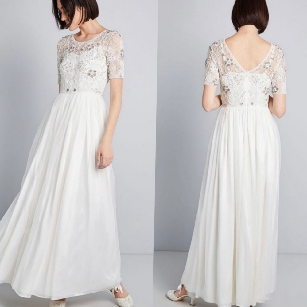 ModCloth Beaded Sequin Wedding Gown